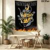 Scorpions Band Wall Tapestry Aesthetic Wall Hanging Printed Fabric Blanket Decorative Tapestries for Bedroom Living Room Home Decor