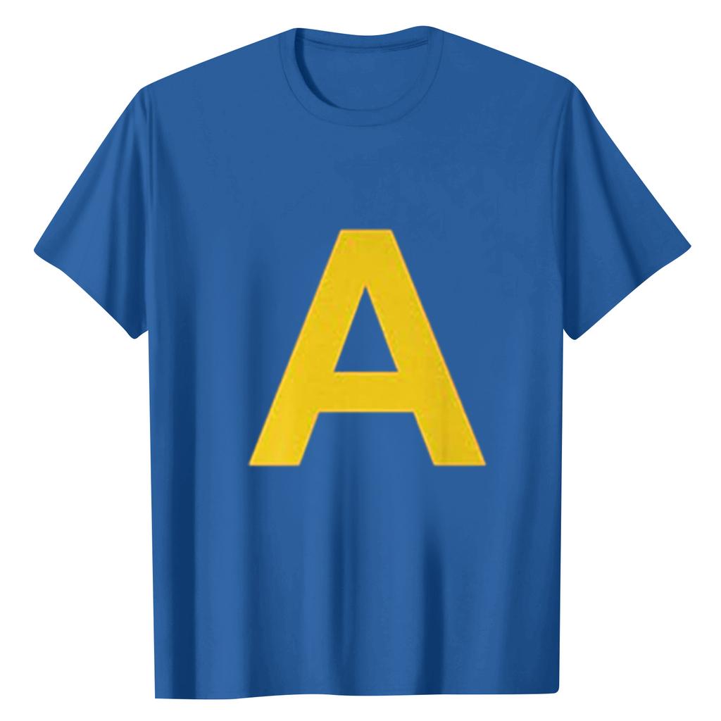 Women's Letter Print Casual Round Neck Short Sleeve Top