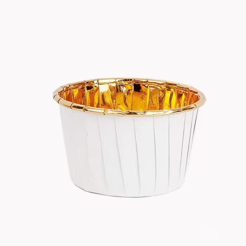 Thick Gold and Silver Coating Roll Cup Cake Cup High Temperature Baking Cup Baking Supplies