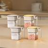Sealed Glass Seasoning Jar Moisture-Proof Dustproof Sugar and Salt Container with Spoon Leak-proof Seasoning Jar Bottle for Home