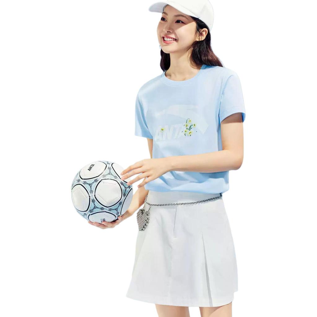 Anta Casual Fashion Sports Versatile Comfortable Short Sleeve T-Shirt Women Tops 962628115-4