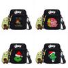Grinch Christmas Canvas Mini Crossbody Bag With Zipper And Internal Storage For Daily Outings