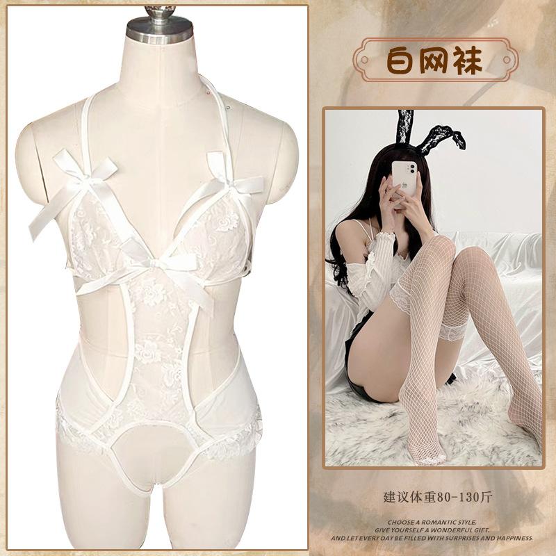 Sex underwear pure desire purple lace onesie sexy open crotch free temptation sex uniform