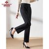 YUZHAOLIN Women's Plus Velvet Warm Straight Leg Pants