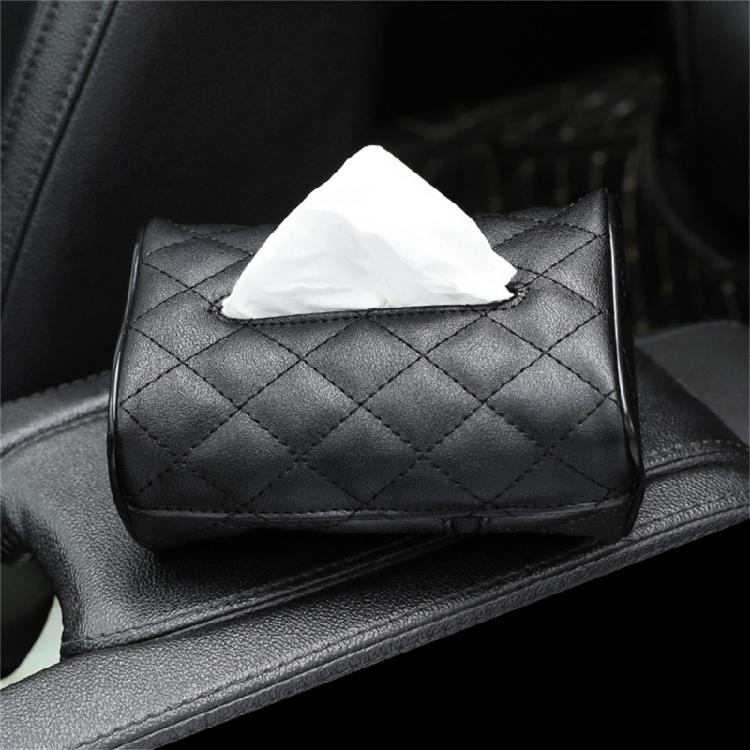 Elegant Car Tissue Holders PU Leather Large Capacity Tissue Box Designed for Easy Installation & Maximums Capacity