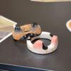 Fashionable Creative Cute Cat Drop Glaze Women'S Ring Valentine'S Day  Year Gift