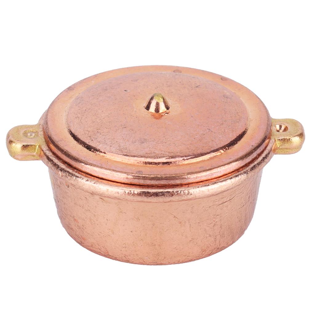 1:12   Cookware Set Miniature Simulation Pan Boiler Doll House Kitchen Accessory