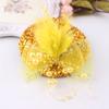 1Pc Headwear Hair Accessories Fascinator Hat Feather Flower Girl Pearl Beaded Decor Hair Clips Children's