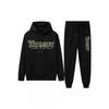 Herren Freizeit Kapuzenpullover Hose Set Dick Warm Sportbekleidung Zweiteiliges Outfit