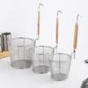 Noodle Strainer Deep Skimmer Food Dumpling Mesh Pasta Basket for Restaurant