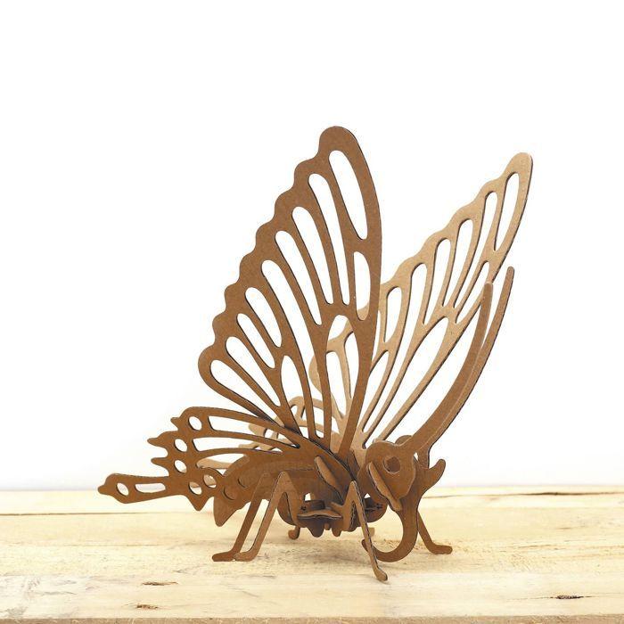 Maquette papillon 3D en carton à monter soi-même