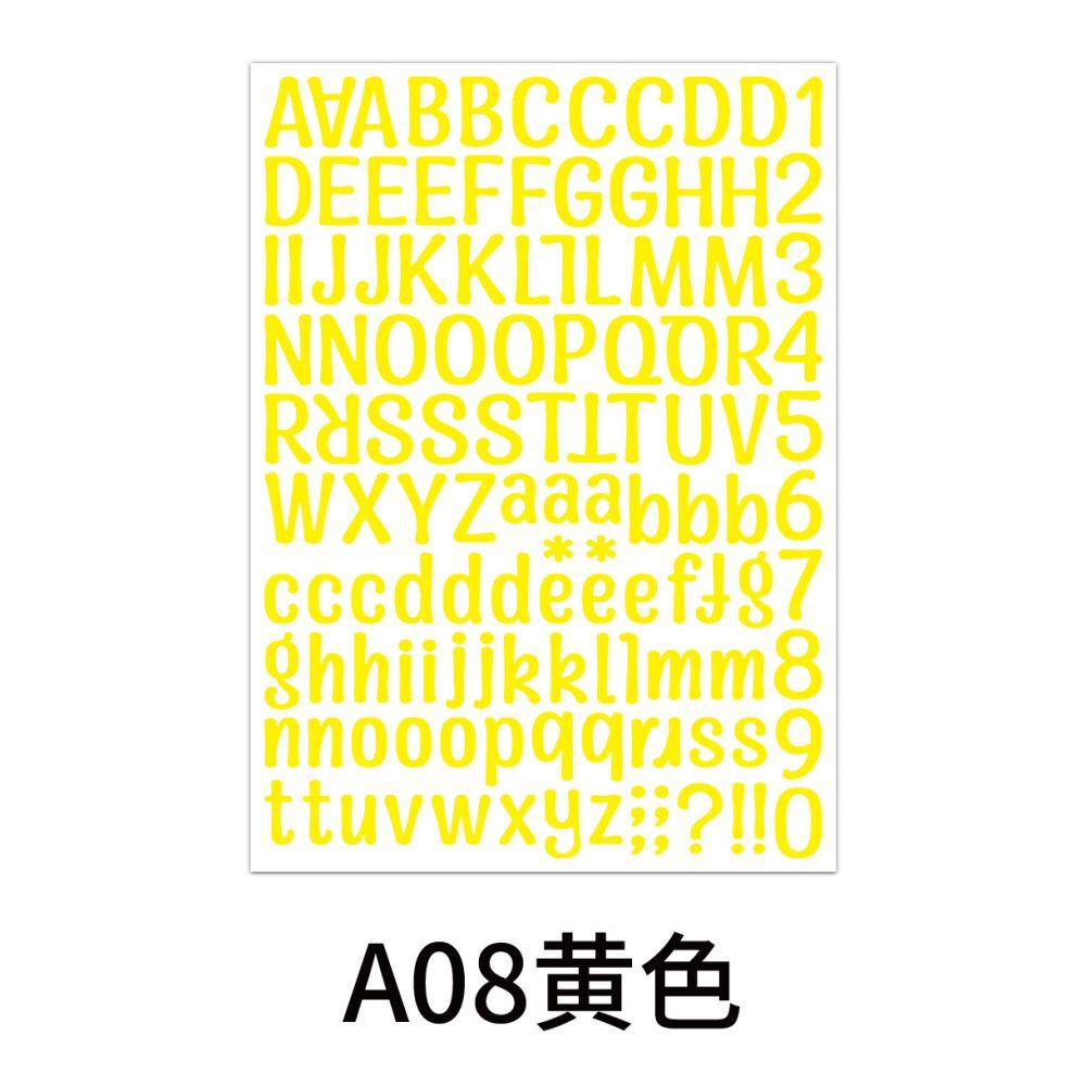 2Pcs 26 Alphabet A-Z Planner Stickers Waterproof Colorful Creative Diy Pvc Letter Number Sticker For Kids Cup Laptop
