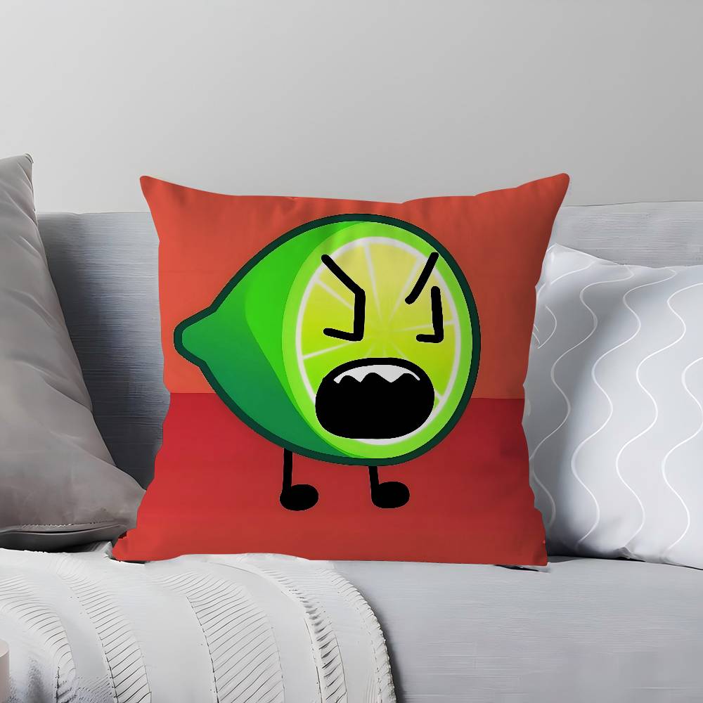 Мультяшная наволочка B-BFDI, пылезащитный чехол, украшение для детской спальни, вечеринки 16x16Inch