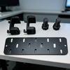 Table Mounted Storage Panel for Office Tables and Craft Stations with Screw Brackets for Parts, Cables and Storage Supply