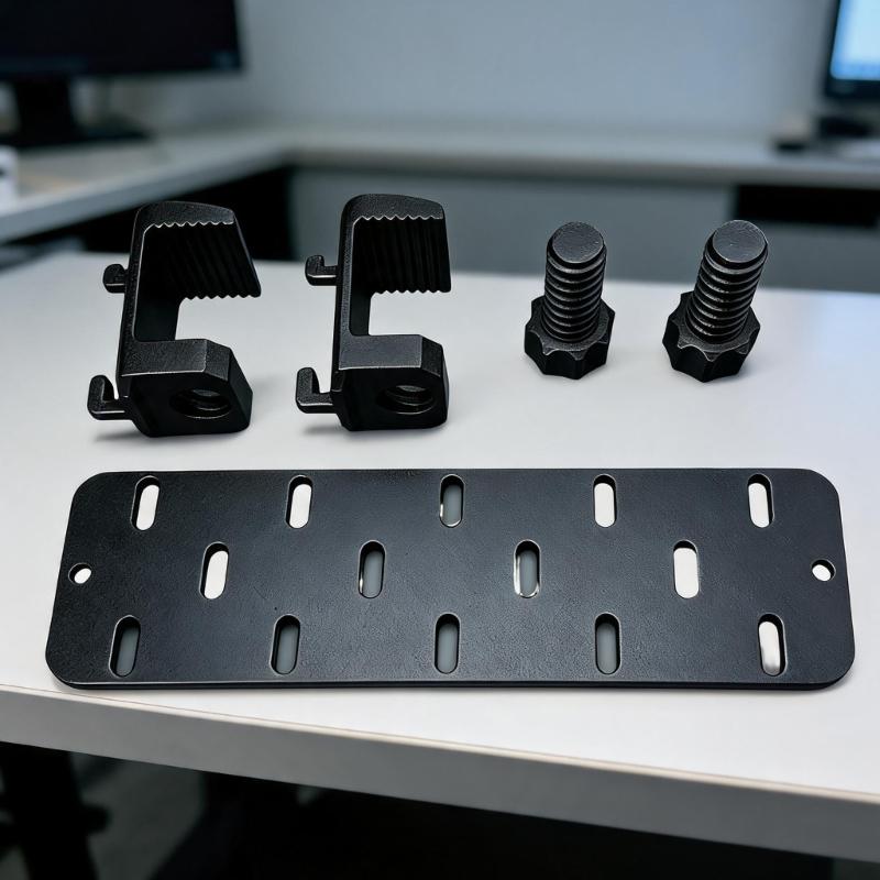 Table Mounted Storage Panel for Office Tables and Craft Stations with Screw Brackets for Parts, Cables and Storage Supply