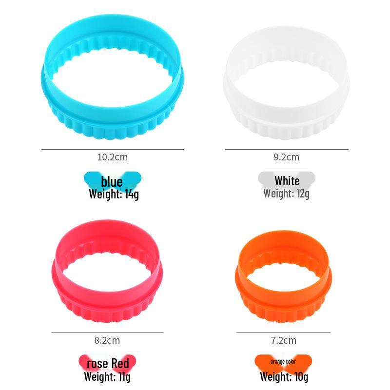 6-Piece Set of Creative Round Dual-Use Cookie and Cake Mousse Rings