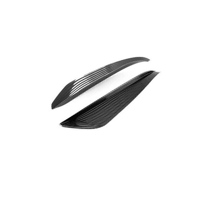For Toyota BZ4X 2023-2025 ABS Carbon Fiber Rear Bumper Side Fender Splitter Fin