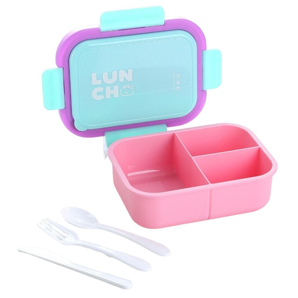With Fork and Spoon Lunch Box Reusable Insulated Lunch Container Box Food Storage Box Worker