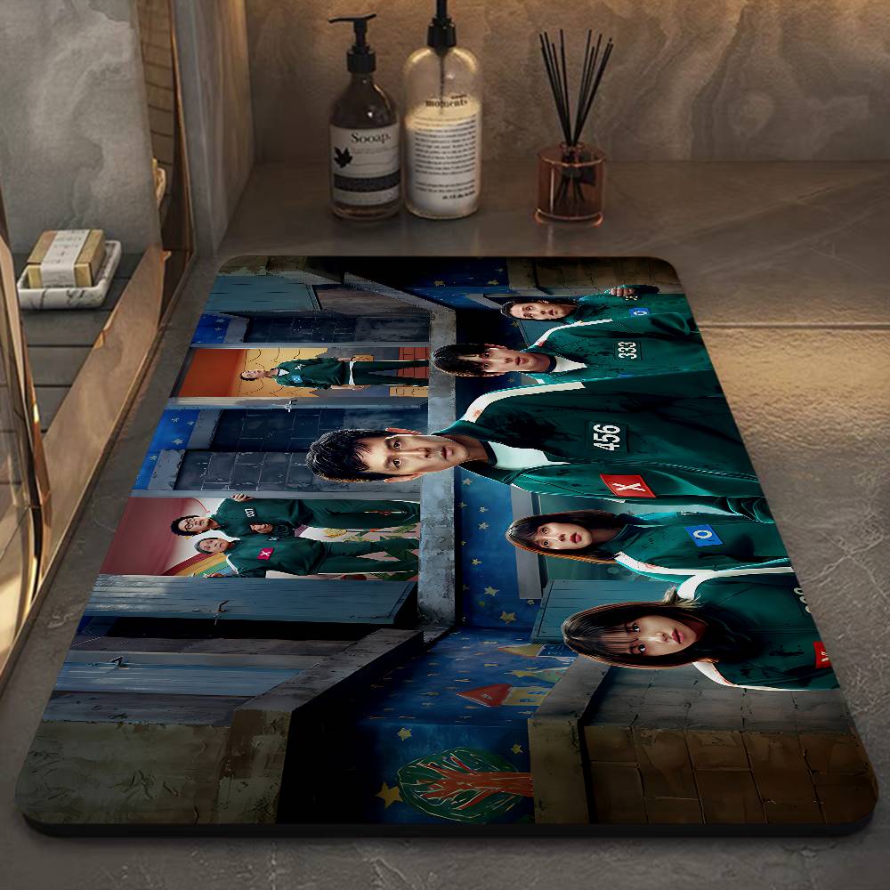 TV Game S-Squids Floor Mat Cheaper Anti-slip Modern Living Room Balcony Printed Bedside Mats