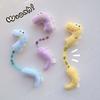 Plush Dinosaur Cat Toy Interactive Cat Chew Bite Toy with Natural Fruits Self Play Kicker??Toy for Indoor Cats Kittens