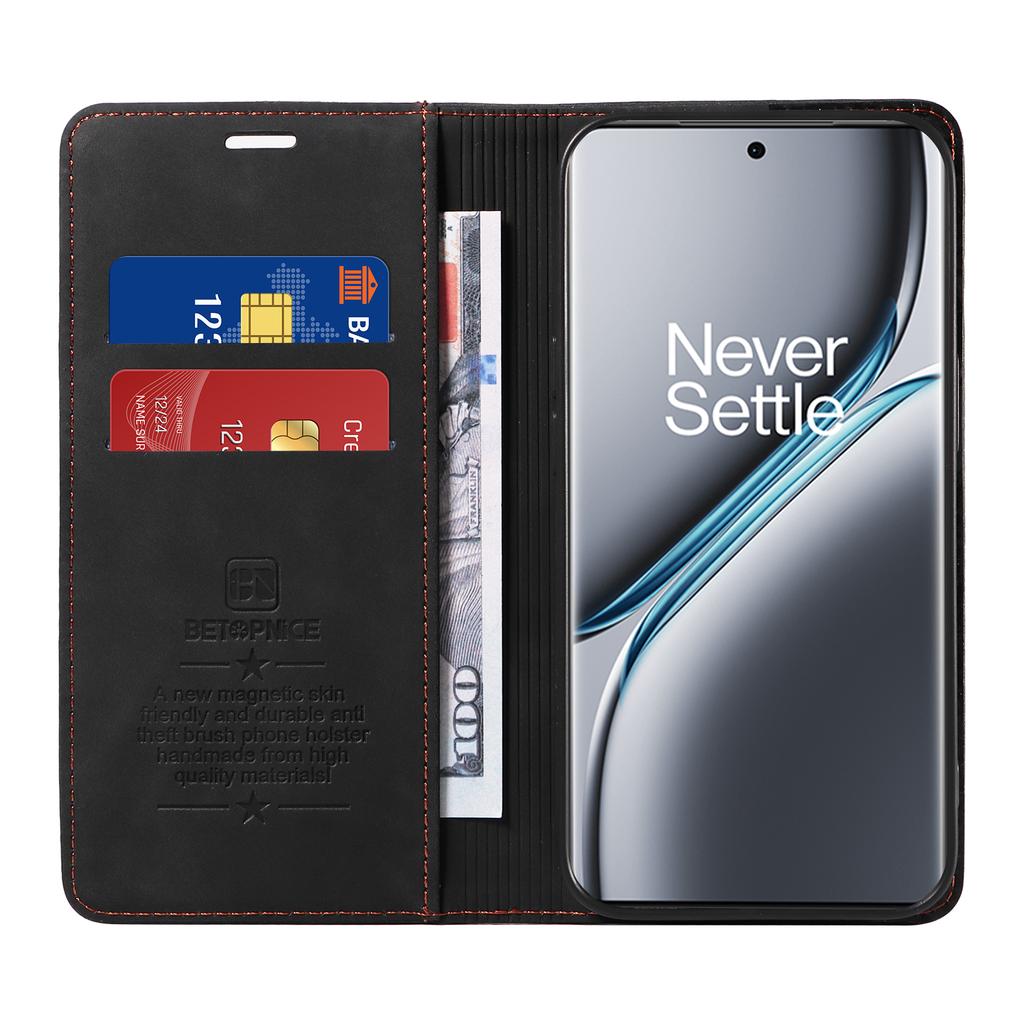 BETOPNICE 003 For OnePlus Ace 3 Pro 5G Leather Case Stand Wallet Phone Cover