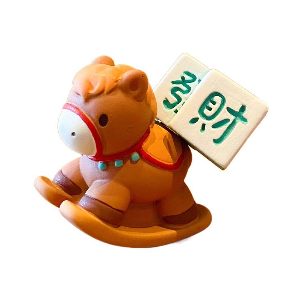 

Cute Zodiac Horse Figurines Cartoon Horse Figures Ornament New Year Gift Style 2