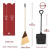 JunDingYing Waterproof Outdoor Broom and Dustpan Set