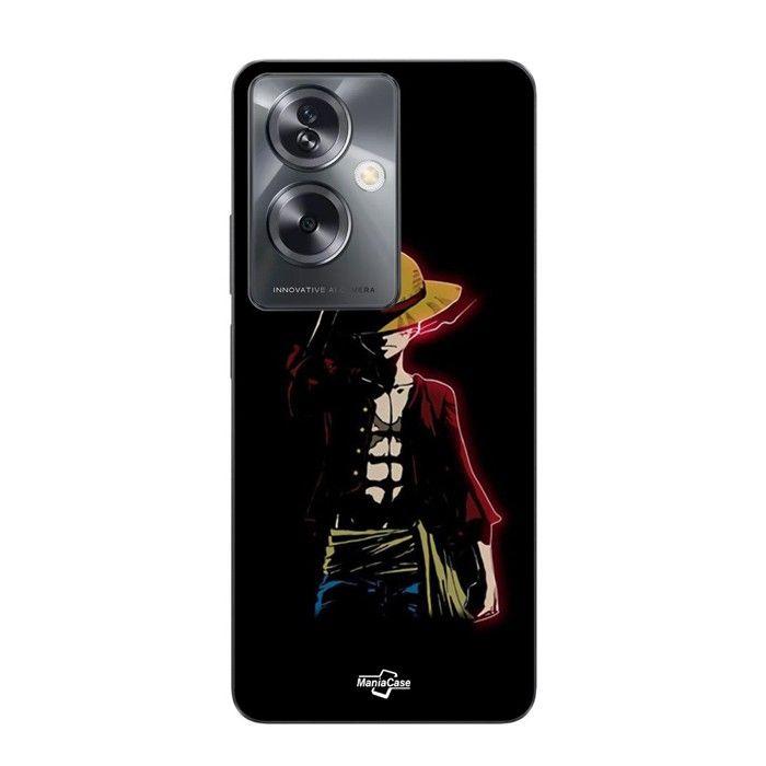 Coque de téléphone - MANIACASE - Oppo A79 5G - Silicone TPU - One Piece - Fond noir