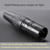 Ipovoq XLR 4-pin To 3-pin Conversion Cable, 1m, XLR 3-pin To 4-pin Conversion, XLR 4-pole Balanced Cable, XLR Cable, XLR To 4-pin Conversion, XLR