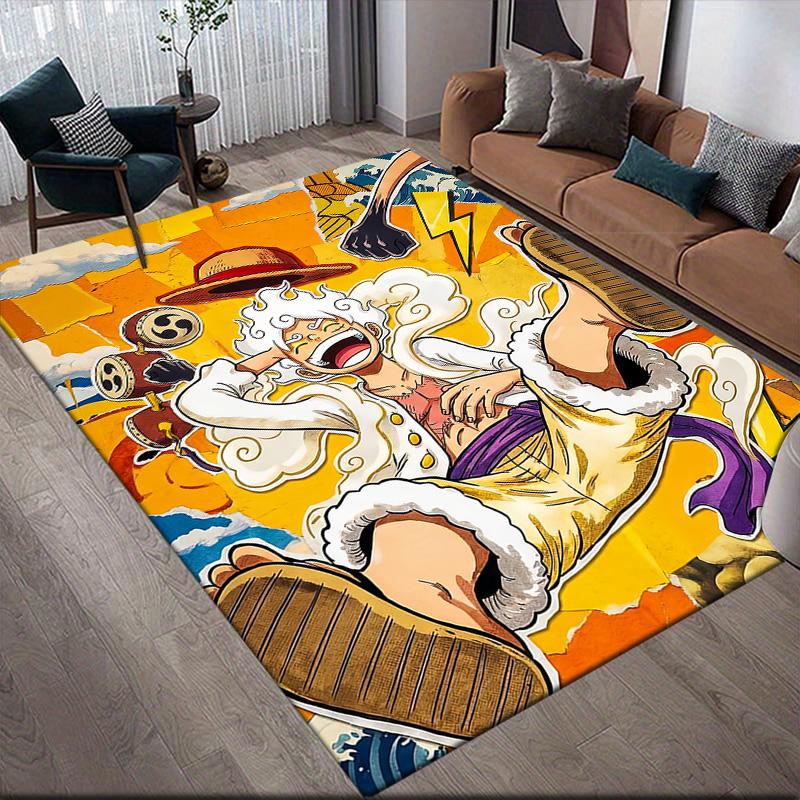 

White Luffy Anti-Slip Floor Mat, Rectangular Carpet for Bedroom, Living Room, Sofa Zone & Game Space, Home Decor 60x90cm