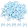 100Pcs/Set Polychrome Satin Bows Patches Applique Mini Bow Tie DIY Clothes Sewing Decoration