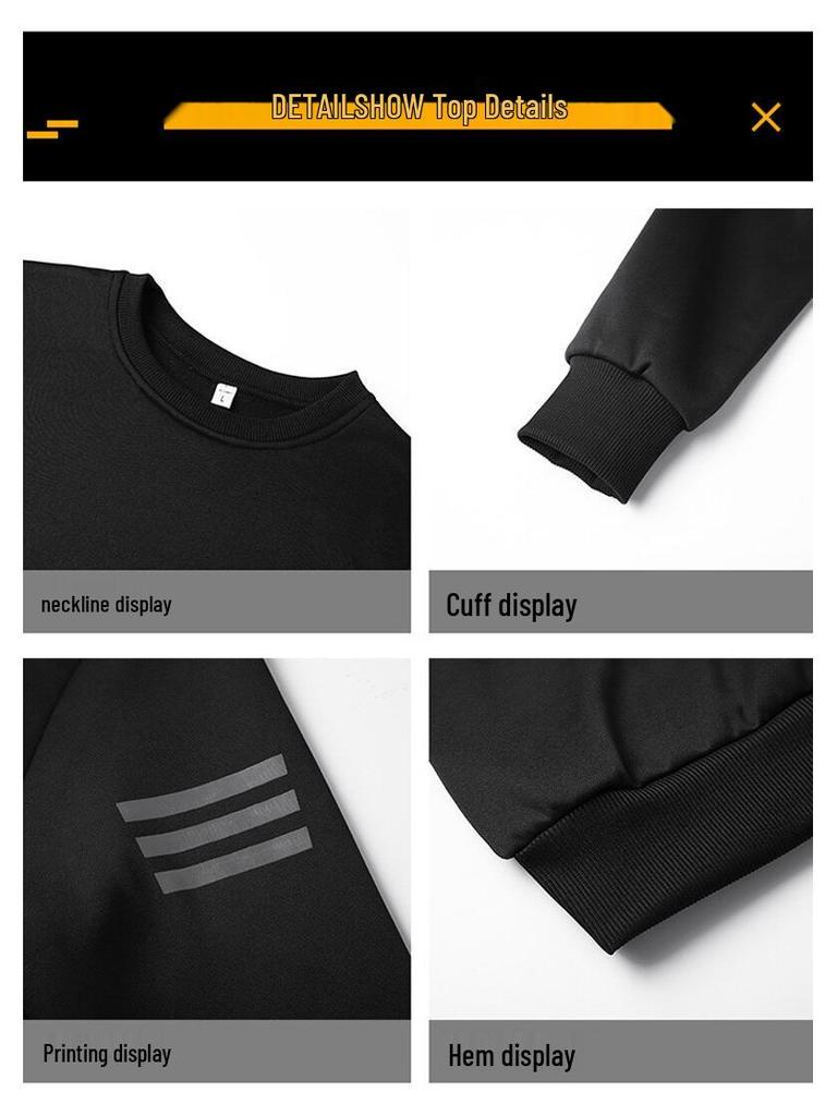 Men's Spring/Autumn Three-Piece Running Suit: Cardigan & Long Pants for Middle-Aged & Elderly Casual Wear