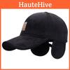 Trendy Baseball Cap For Men With Faux Wool Lining Windproof And Warm For Autumn Winter