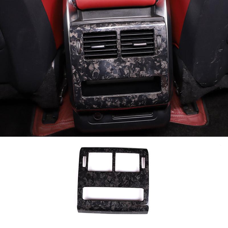 Soft Carbon Fiber For Land rover Range Rover Sport 2014-2025 Car Rear Air Outlet Decorative Frame Stickers Interior Accessories
