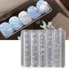 Accessoire Moule Silicone pour Nail Art Moule Décoratif pour Ongles Série Marine Texture Silicone Parfait pour Divers Types d'Ongles