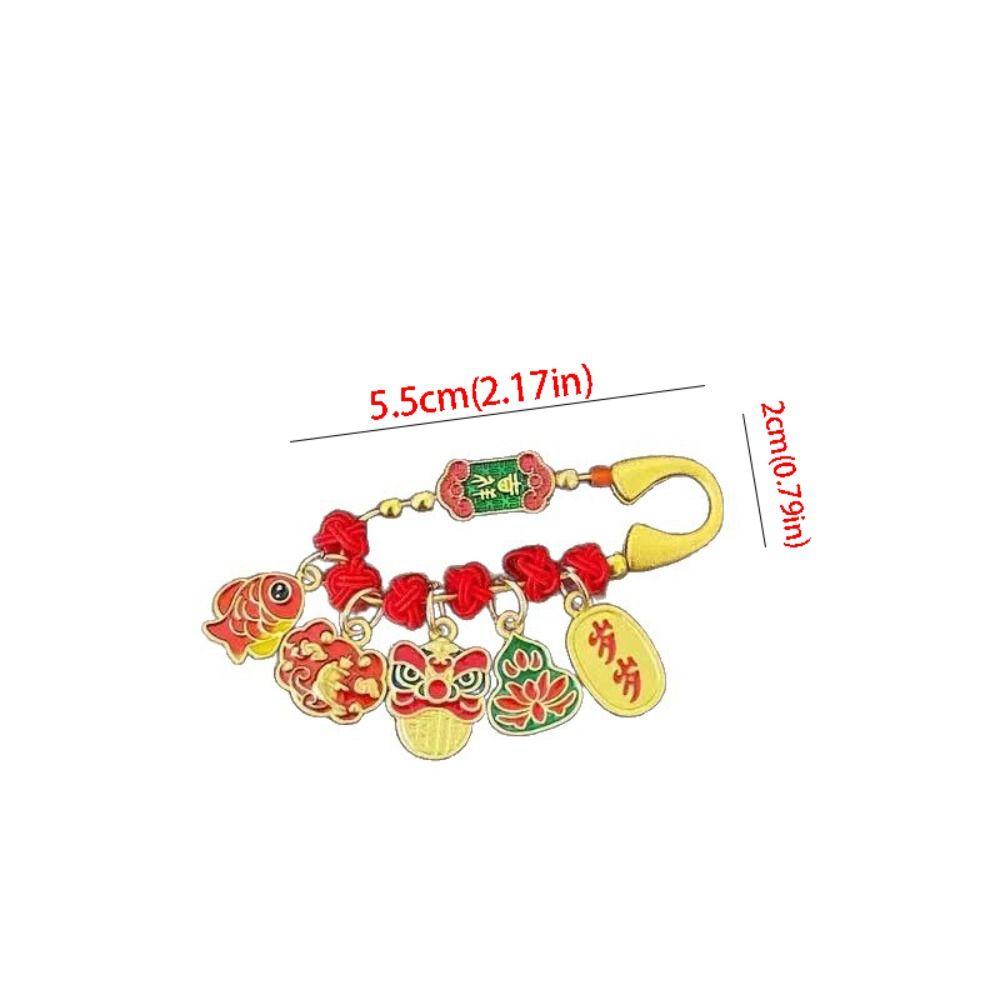 Horse Year Lucky Pins Gold Sand-plated Ornaments Fashion Guardian Brooch  Newborn Baby