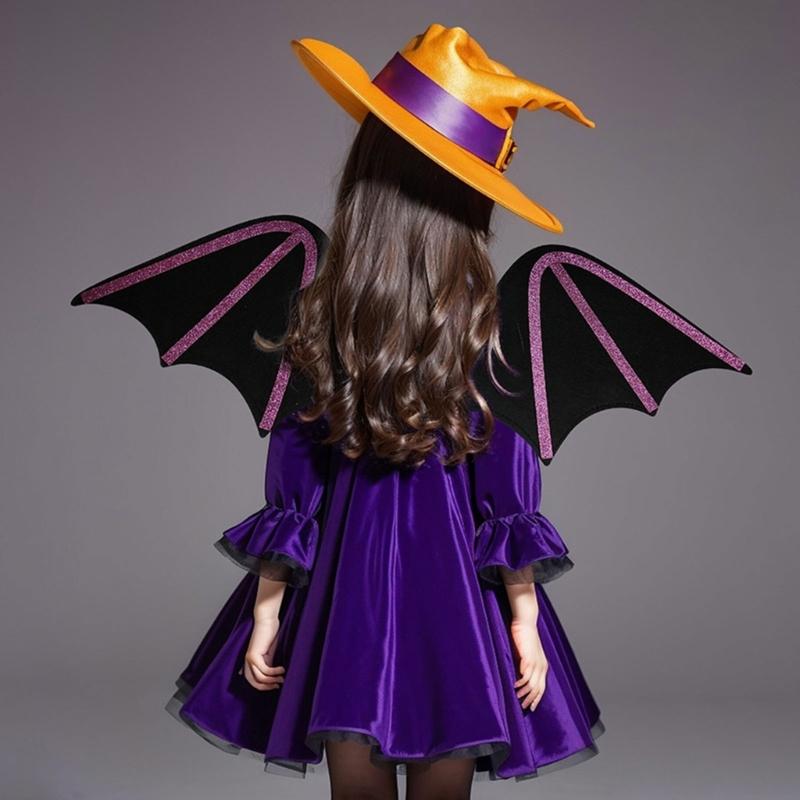 Halloween Fledermausflügel Fledermaus Verkleidung Kostüm Zubehör für Mädchen Frauen Kinder Geburtstag Halloween Weihnachten Maskenbälle Cosplay