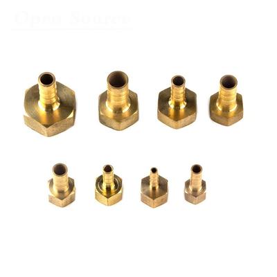 Durable Pipe Fitting PCF Pipe Joint Tube Brass Hose Barb OD 6-8mm 1/8" 1/4" 3/8" 1/2" Coupler Connector Adapter PU PE Tube