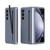 Voor Samsung Galaxy Z Fold 8 Ultra / 7 6 5 4 3 360 Volledig Schermbeschermer Gehard Glas Harde PC Vouwbare Cover Met Stylus Penhouder