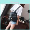 Sleek Black Nylon Women's Backpack Trendy Urban Design Soft And Waterproof