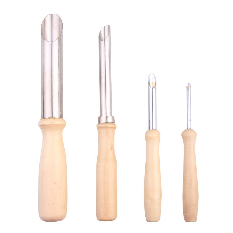 4 Pcs Pottery Sculpture Tools Round Punch Soft Pottery Useful Pottery & Ceramics Tools