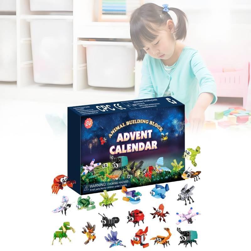 Christmas Insect Marine Animal Building Block Blind Box Children Wisdom Gift Toy