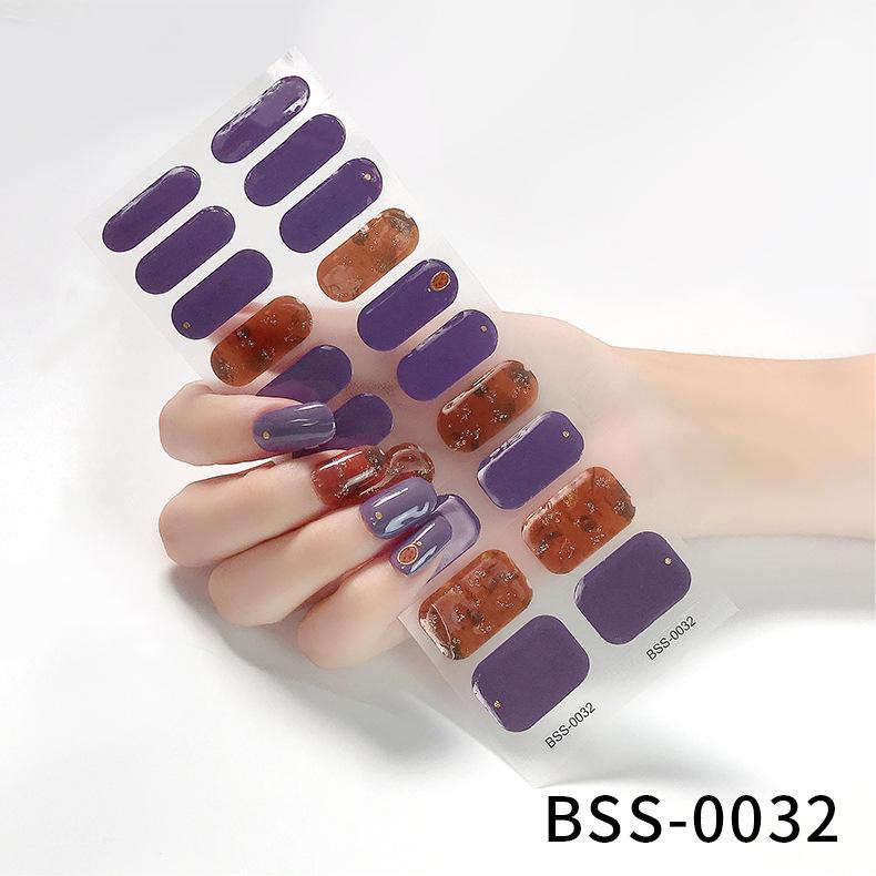 Gel Manicure Stickers Semi-cured Nail Stickers Manicure Stickers