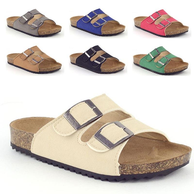 Children Clothing Yulin-001 Boys Children Cork Slippers Fashion Summer Sandals Kids Shoes Slip On Child Girls Sandals Cm
