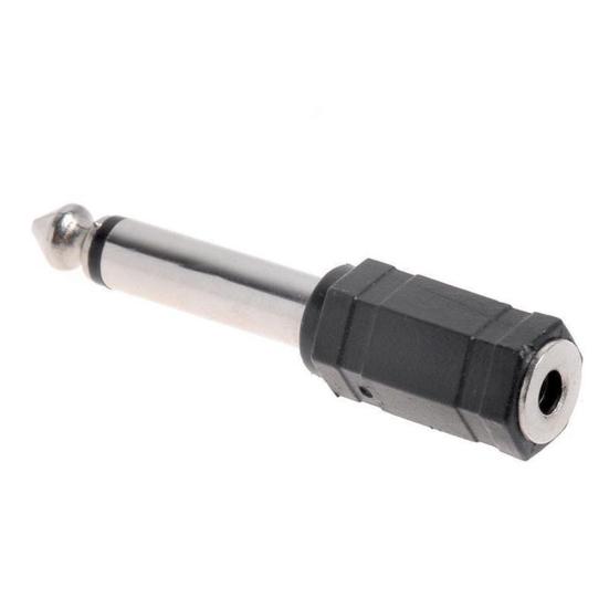 6.35mm 1/4 Inch Dual Track To 3.5mm Stereo Jack Female Audio Converter Adapter