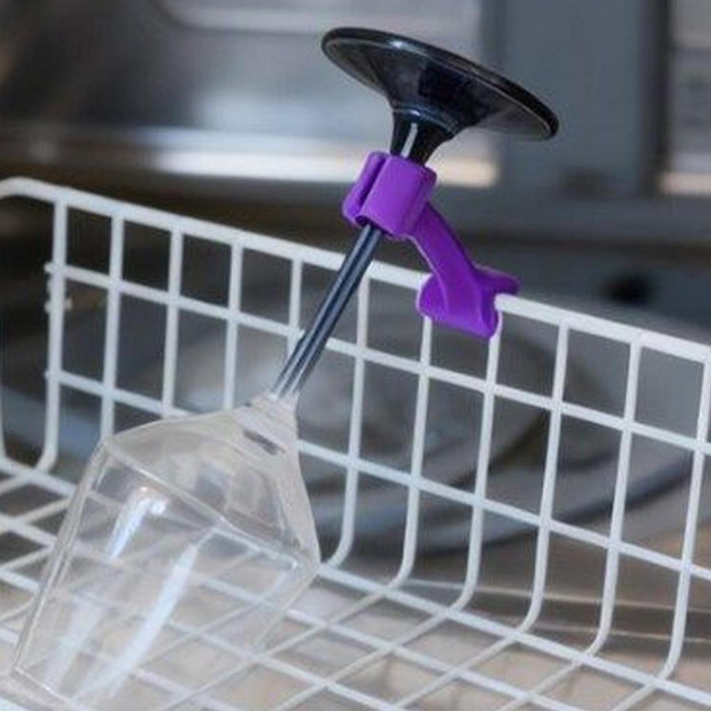 Anti-Slip Wine Glass Holder for Dishwasher, Space Saving Dishwasher Rack for Party Cleanup, Daily Wash Saver for Home Housewife