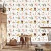 Joyful Forest Animals Wallpaper for Living Room and Bedroom 50x1000