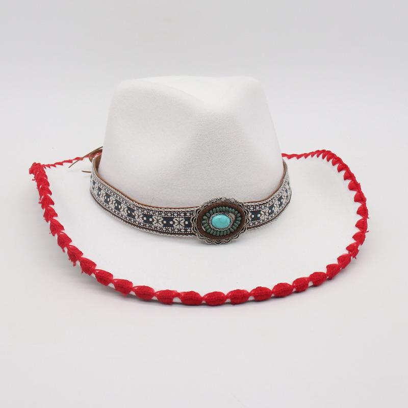 Stage Travel Vacation Sunscreen Visor Hat Four Seasons Zang'S Dance Jazz Hat Niche Ethnic Style Design Top Hat