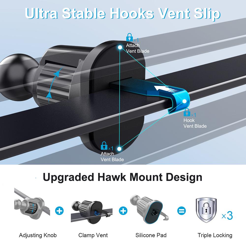 ML216 Magnetic Phone Holder 360 Degree Rotation Car Air Vent Mount Cellphone Bracket