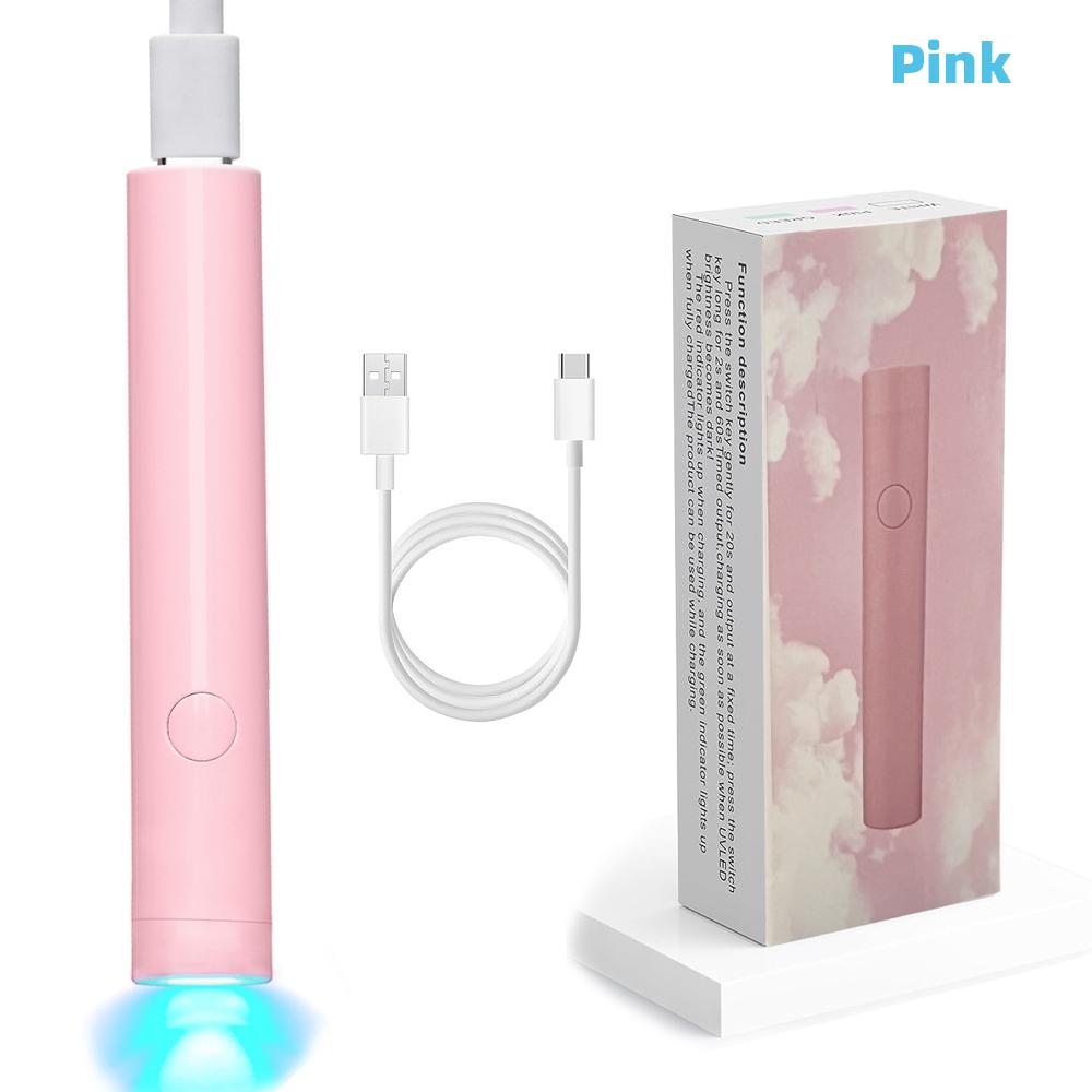 1PC Portable Nail Dryer UV Led Lamp For Manicure Rechargeable Quick Dry Nails Gel Polish Drying Lamp Nail Art Tool Home Salon Use